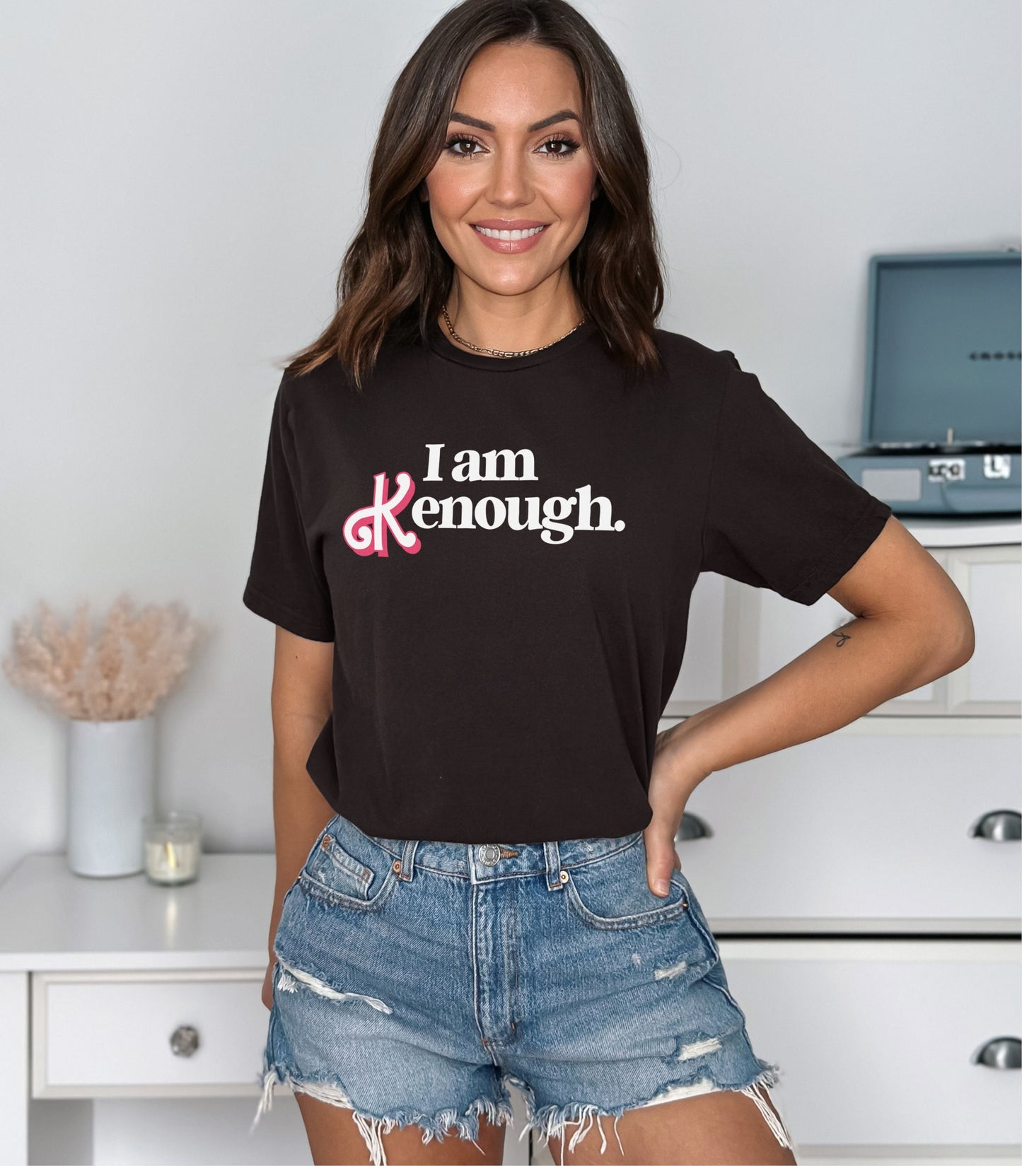 I Am Kenough T-Shirt - Womens Trendy T-Shirt - Pink Ken T-Shirt