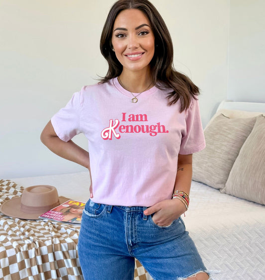 I Am Kenough T-Shirt - Womens Trendy T-Shirt - Pink Ken T-Shirt