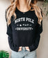 North Pole University Sweatshirt - Christmas Sweater - Christmas North Pole Sweater - Festive Crew Neck Sweatshirt