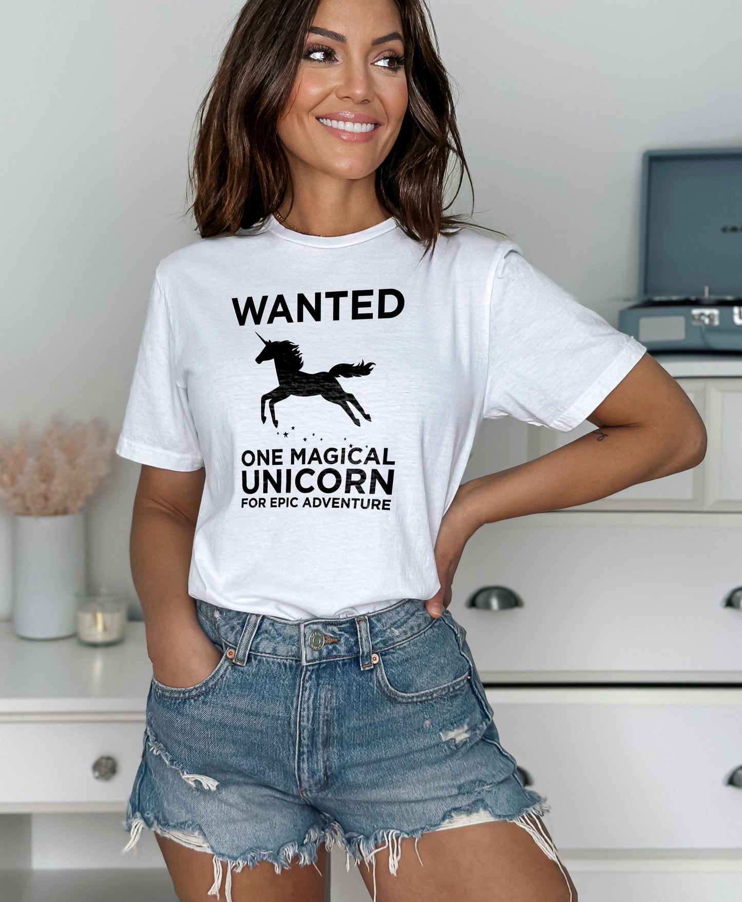 Unicorn Shirt - Wanted One Magical Unicorn For Epic Adventure - Funny Unicorn T-Shirt