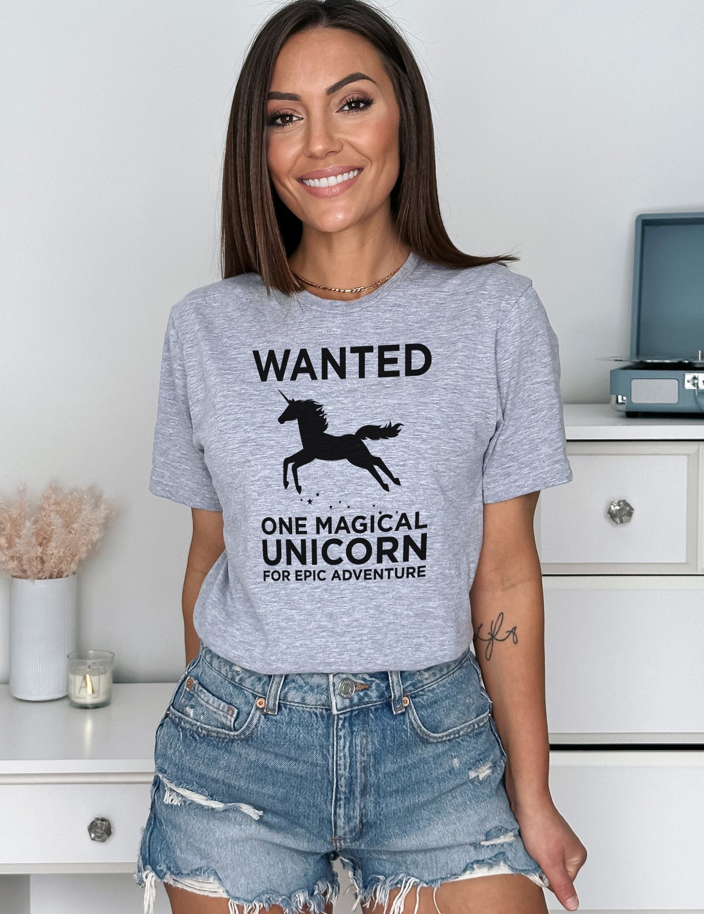 Unicorn Shirt - Wanted One Magical Unicorn For Epic Adventure - Funny Unicorn T-Shirt