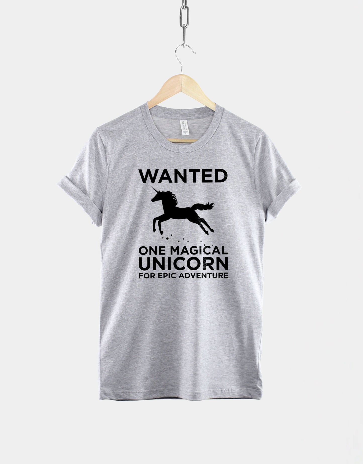 Unicorn Shirt - Wanted One Magical Unicorn For Epic Adventure - Funny Unicorn T-Shirt