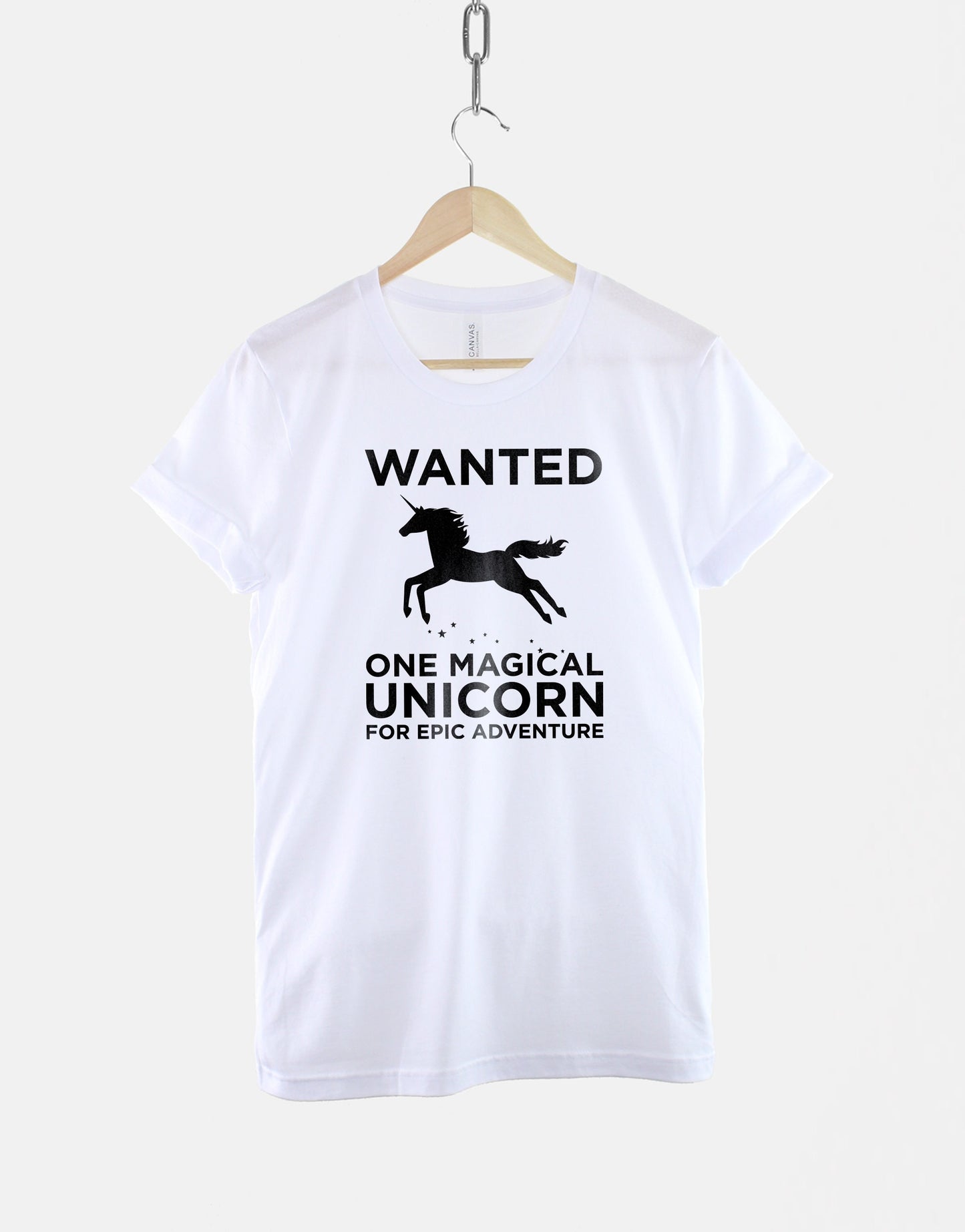 Unicorn Shirt - Wanted One Magical Unicorn For Epic Adventure - Funny Unicorn T-Shirt